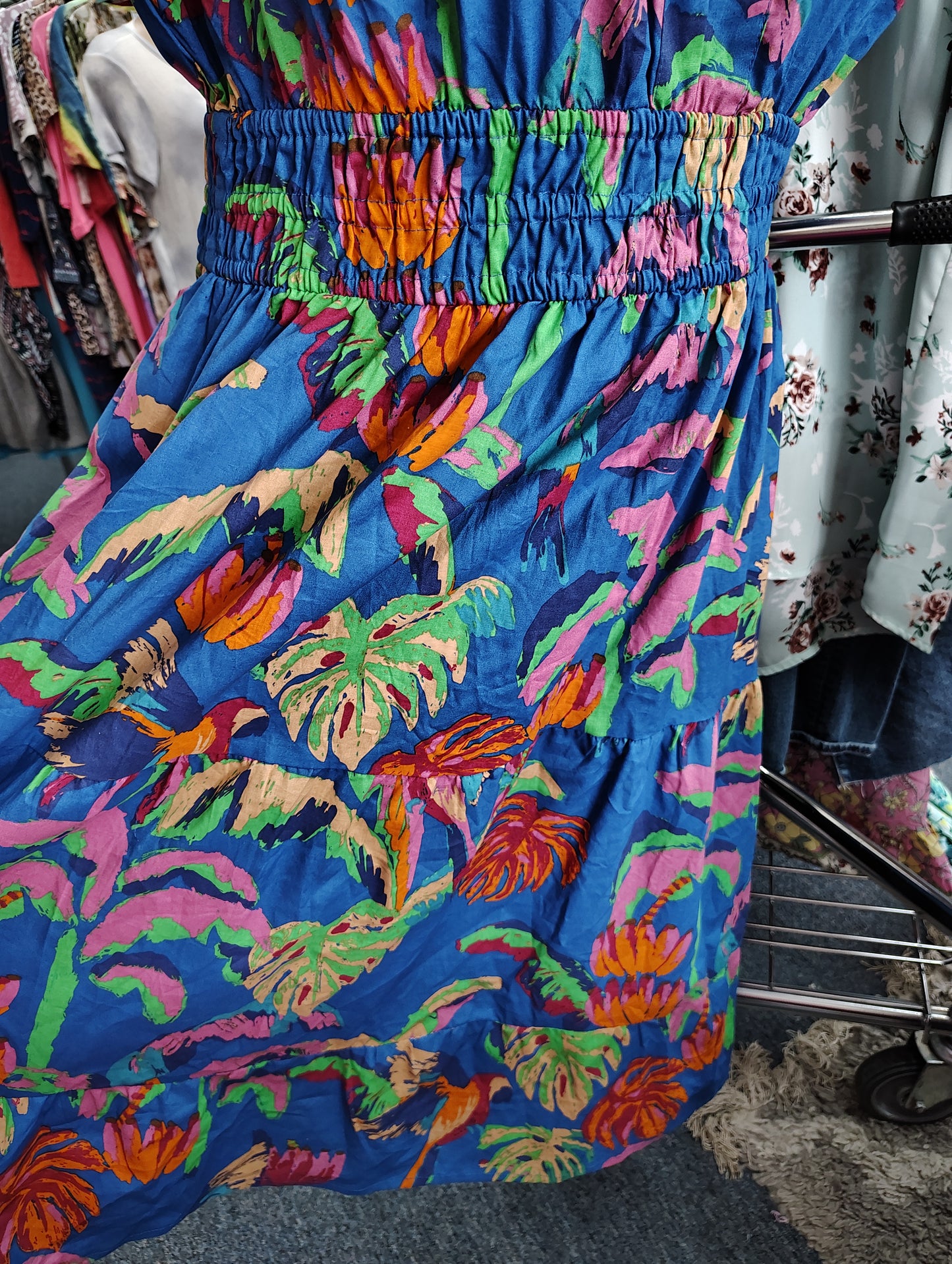 Meadow Rhodes floral multicolored babydoll dress size 3x