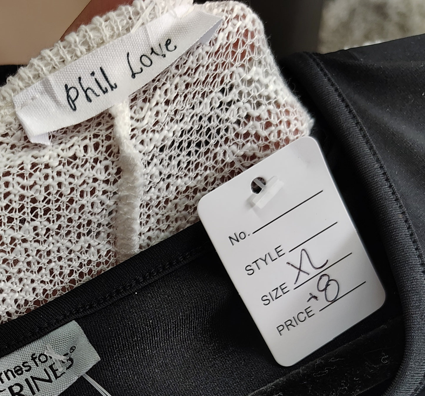 White semi sheer Desert sweater top size xl