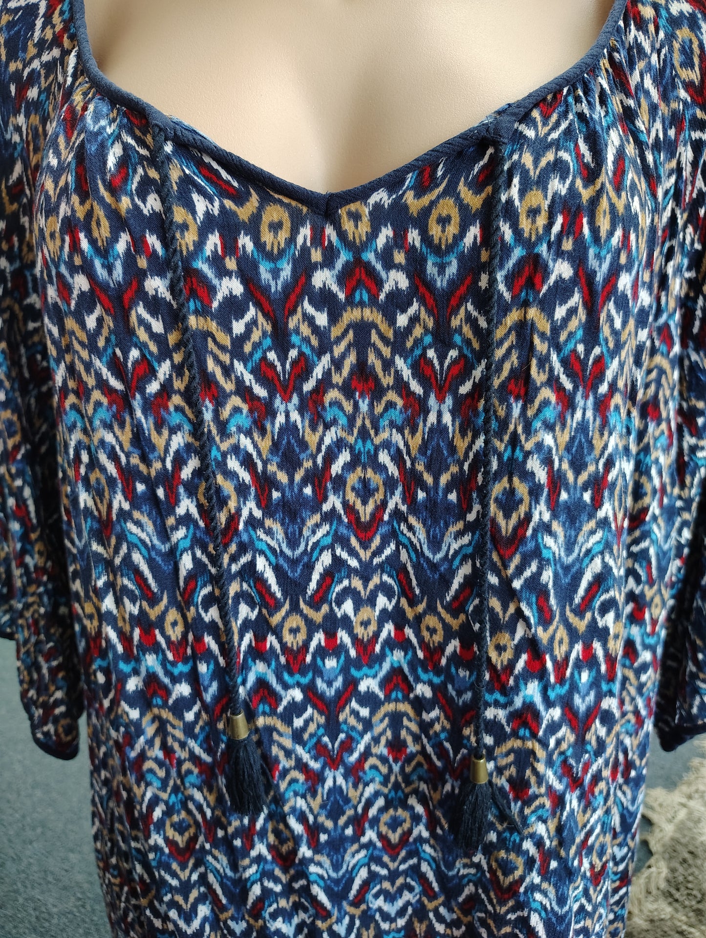 Catherines multicolored blouse size 5x