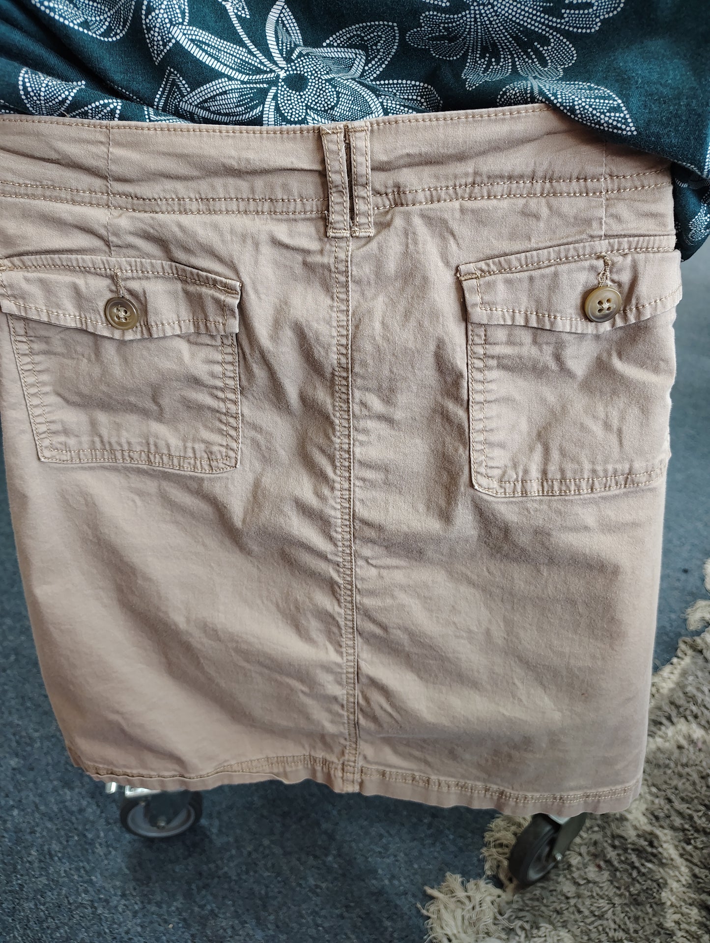 Croft & Barrow natural fit khaki skort size 18w