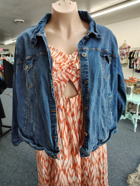 Torrid denim jean jacket size 4x