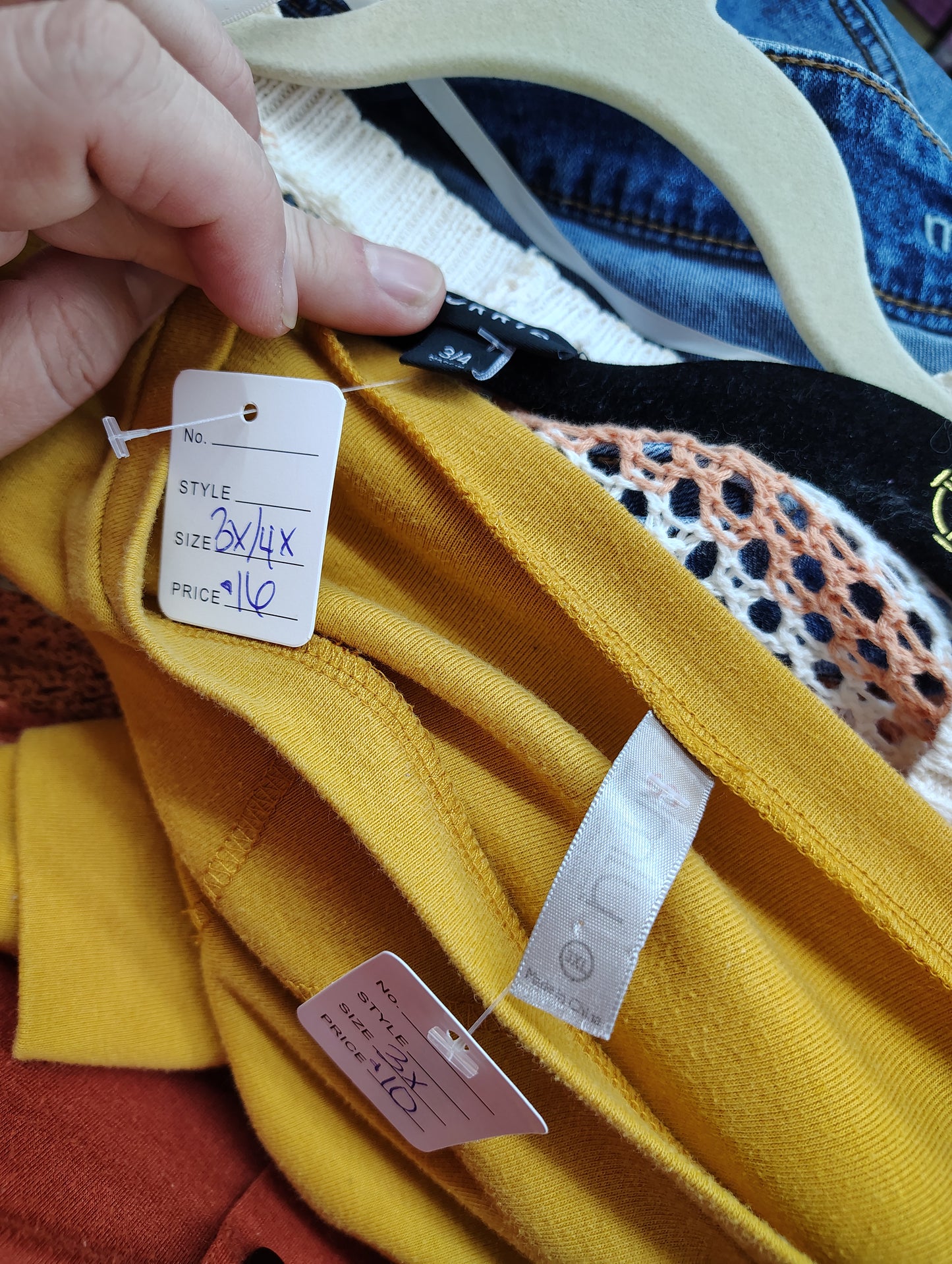 Mustard yellow sweatshirt tunic top size 3x