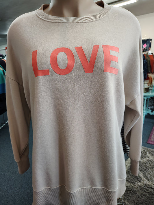 Aerie slit side sweatshirt Love size xl