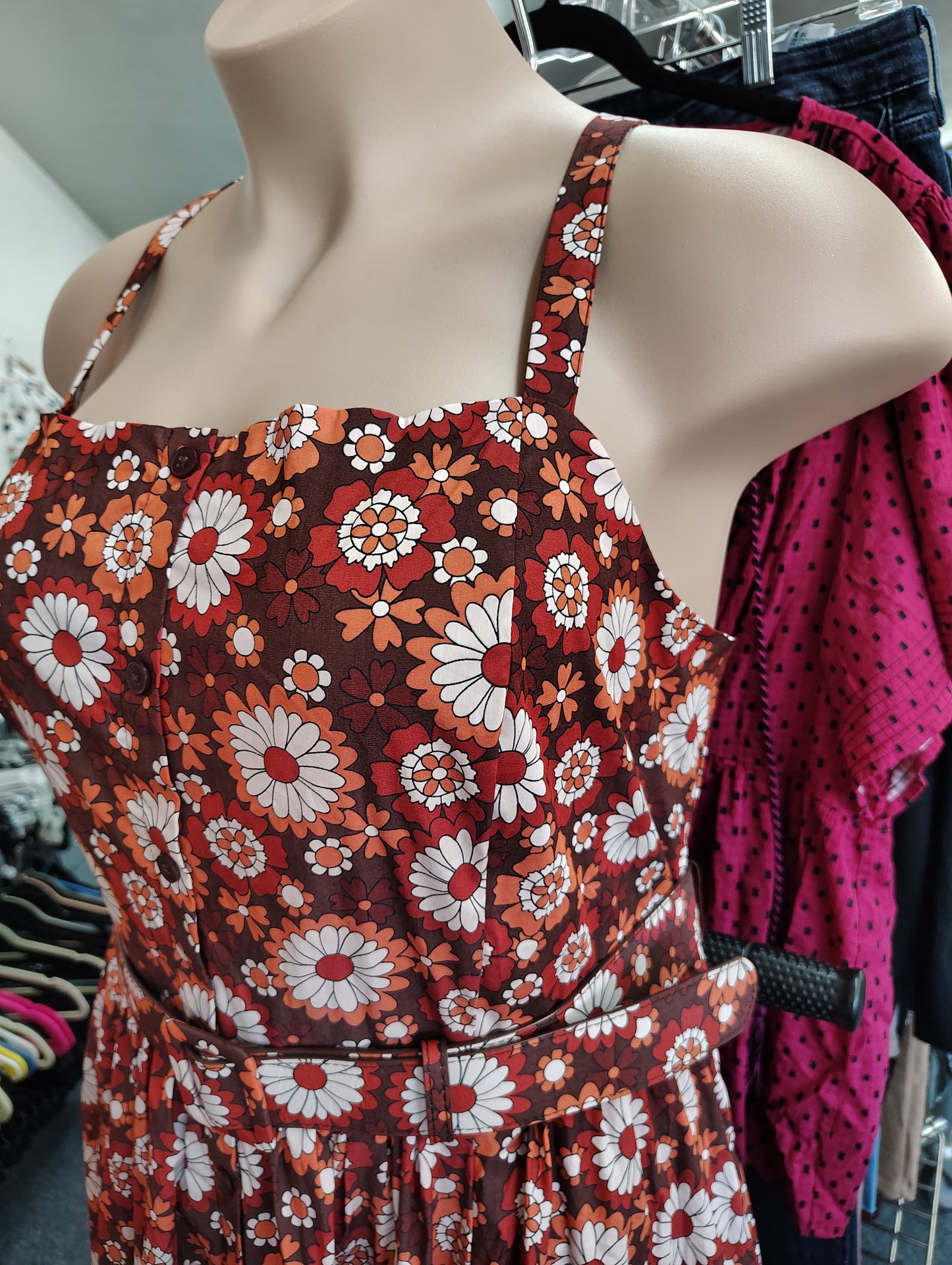 Torrid Retro Chic NWT retro daisy print dress with belt size 2x