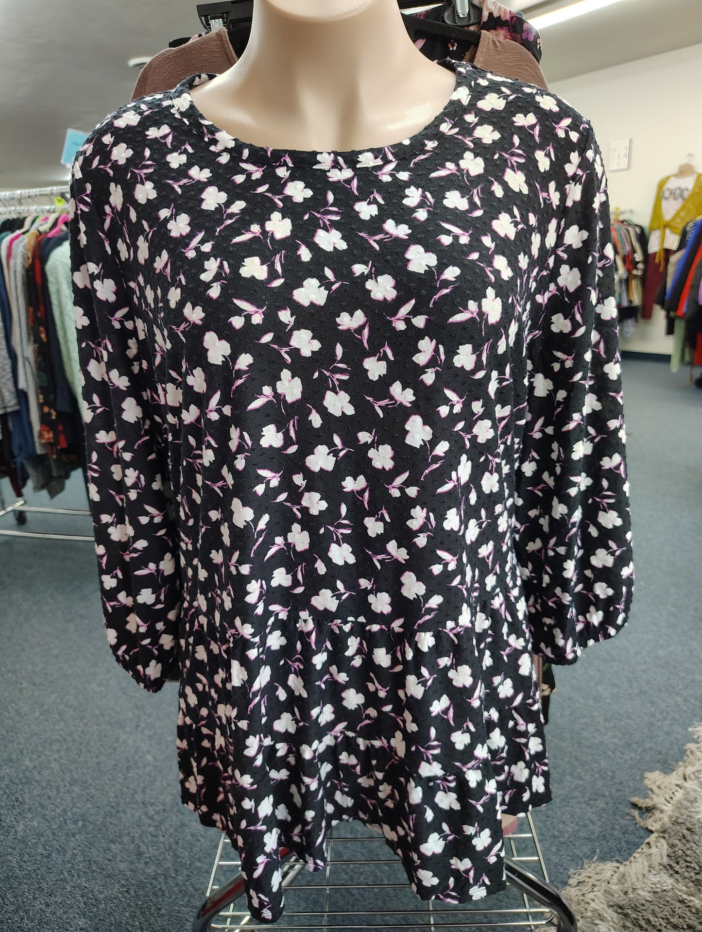 Lane Bryant NWT floral tiered top size 6x