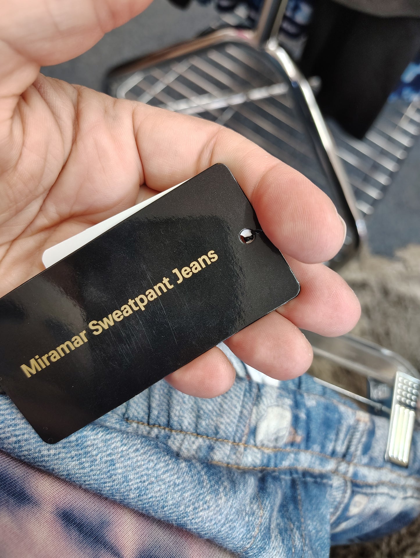 Amazon Miramar NWT sweatpant jeans baggy wide leg stretchy xxl