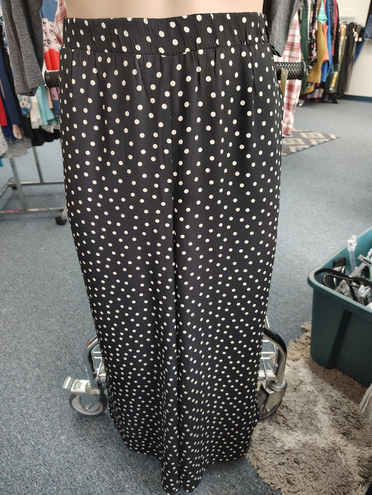 Express black wide leg chiffon dress pants size xl