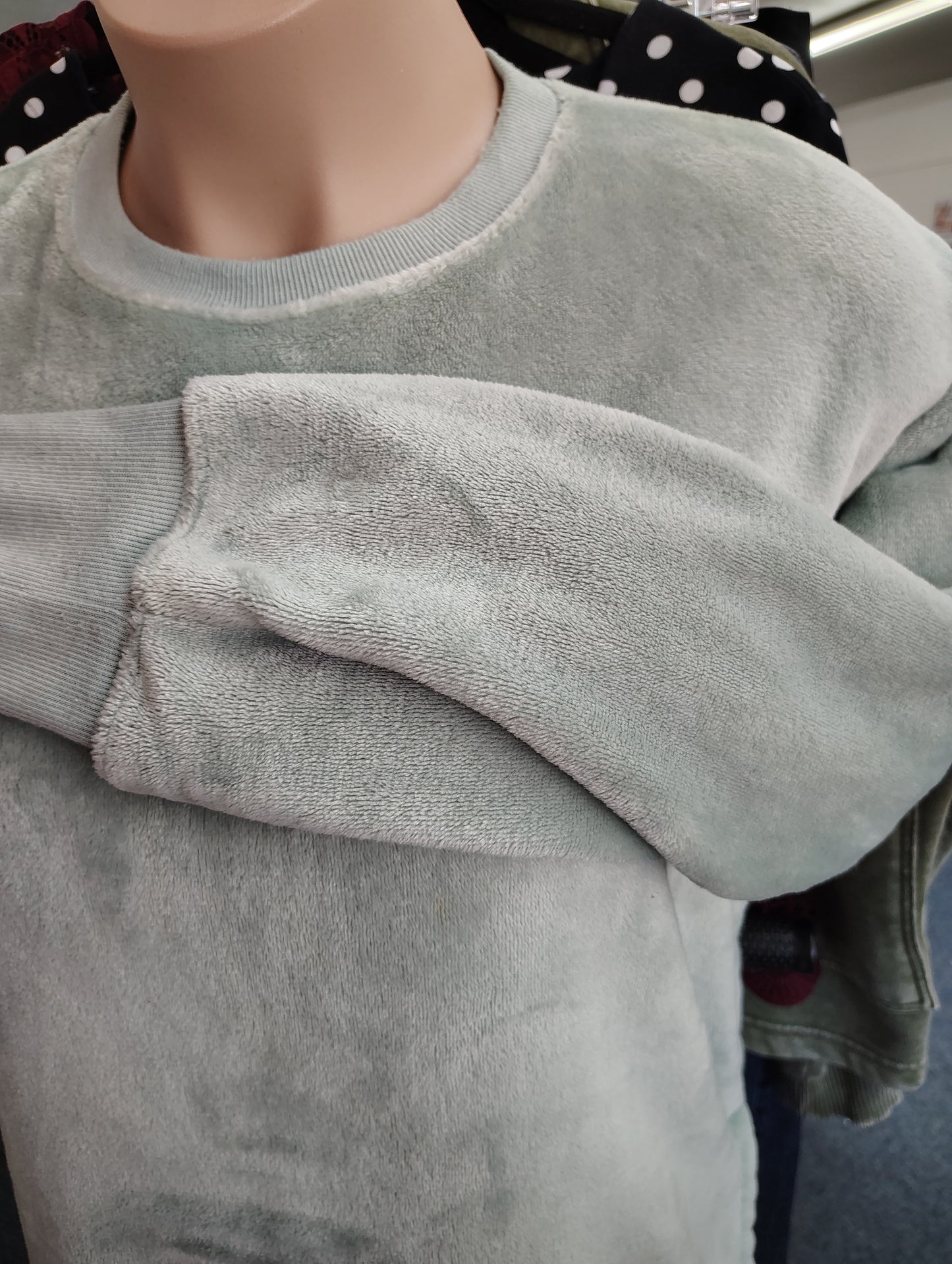 SO super soft mint sweatshirt size L