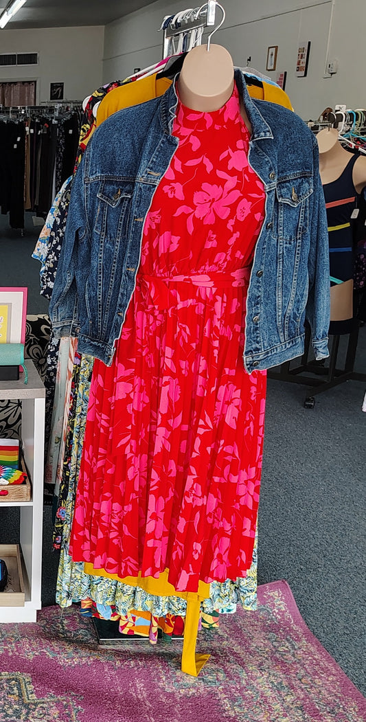 Rose denim jacket no stretch size xl/1x