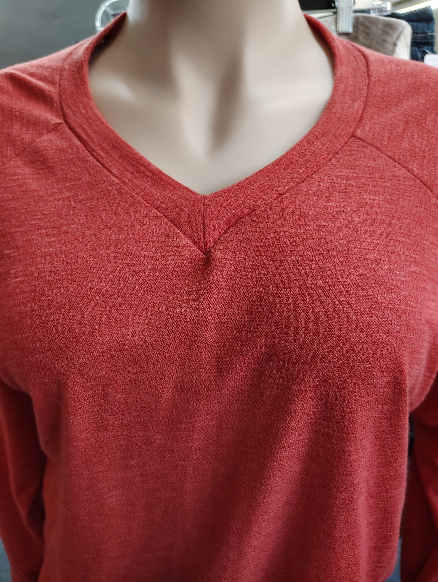 White Birch orange sweatshirt top size 2x