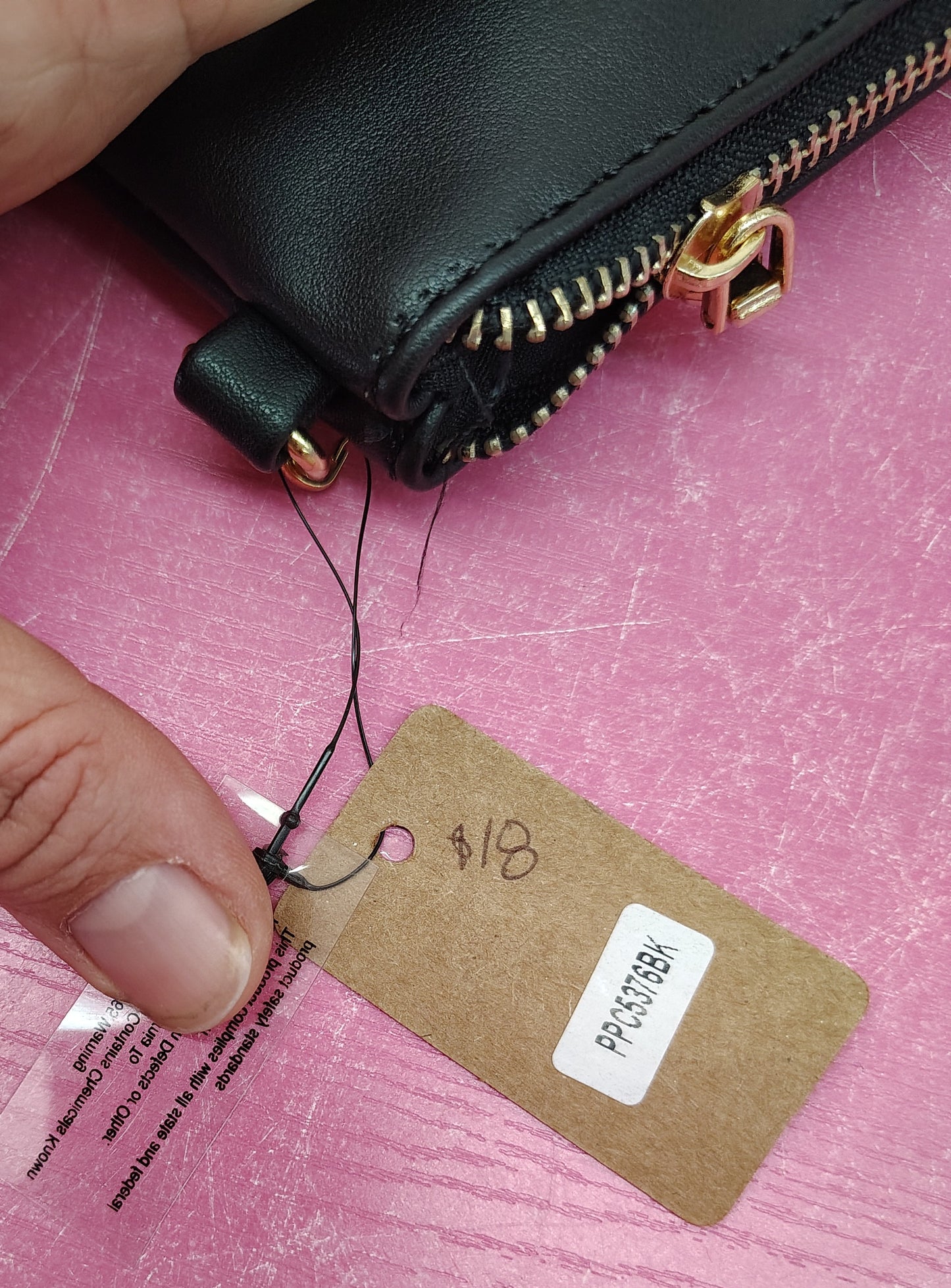 Black rose new clutch bag zip top chain strap