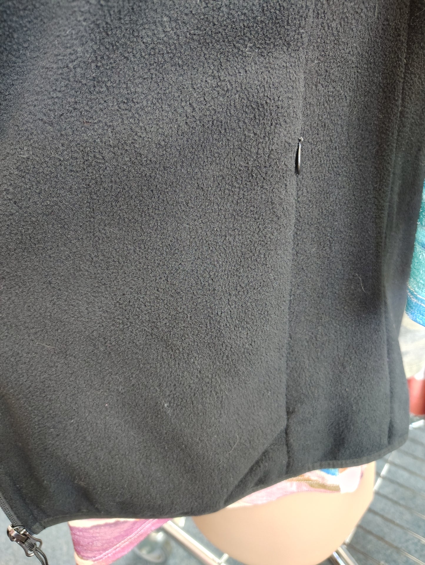 Fuinloth black fleece vest size xl