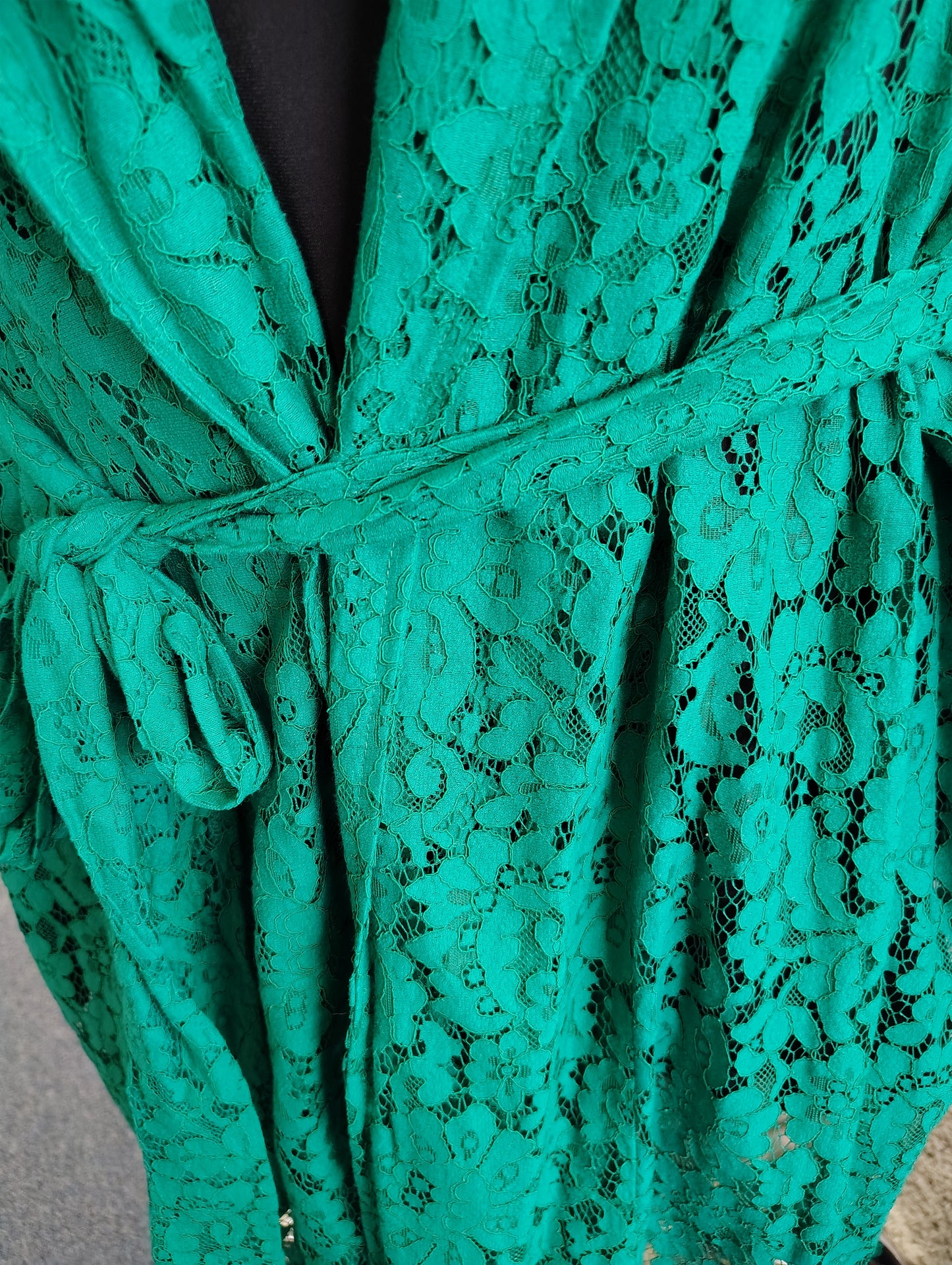 Torrid NWT bright green lace duster jacket size 5x