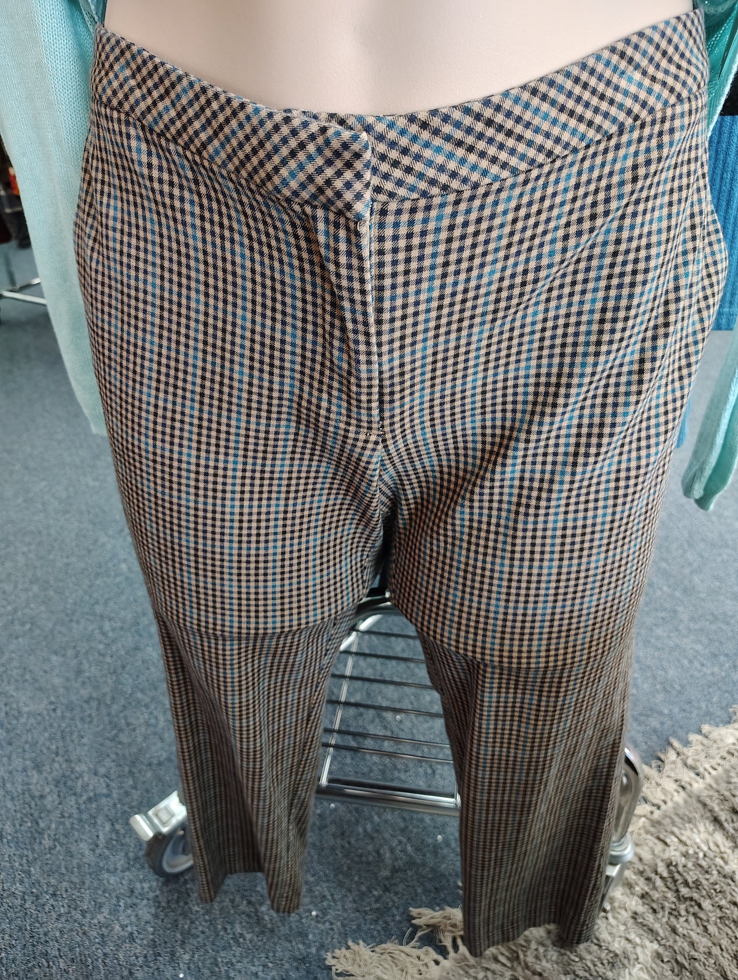 J Jill skinny ankle plaid dress pants size 16