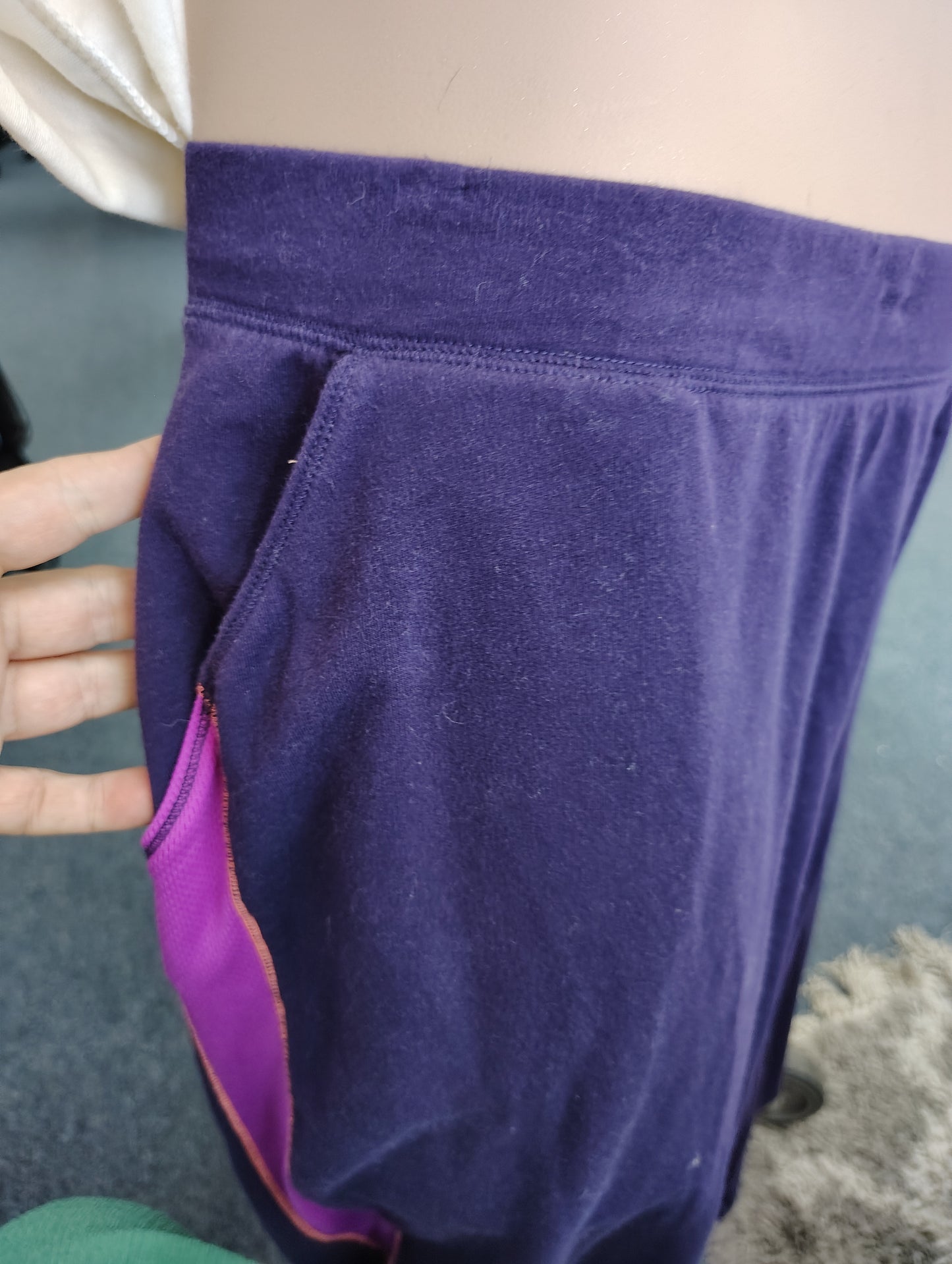 Catherines purple yoga capri lounge pants size 4x