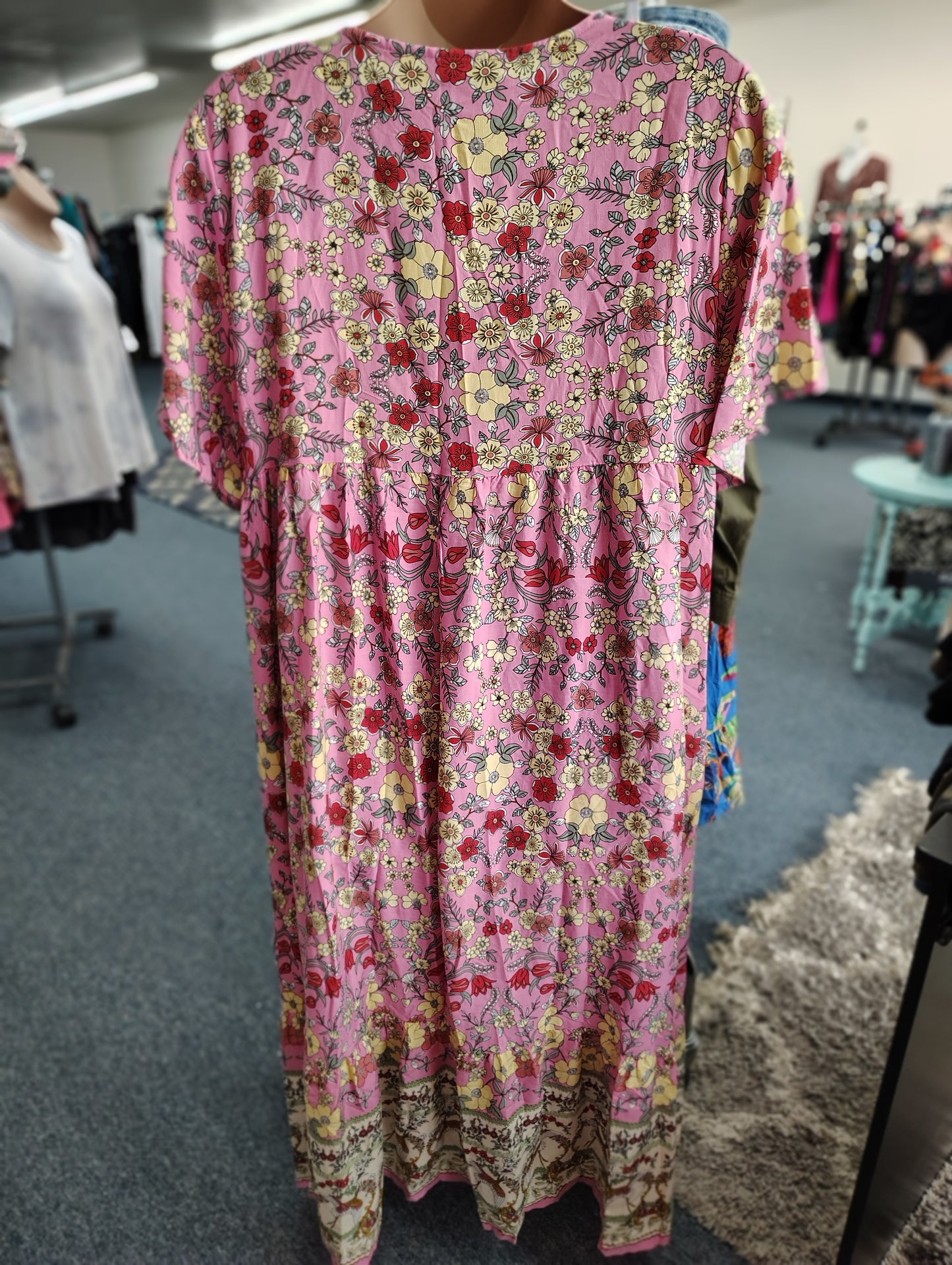 Rusty Dusty NWT pink boho maxi dress size 4x