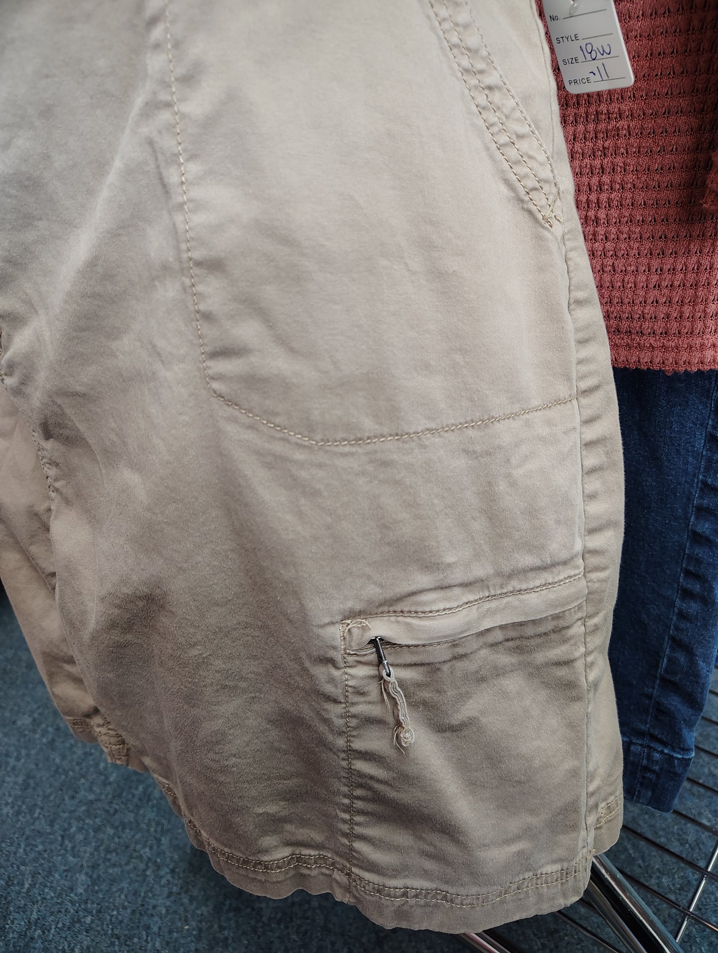 Croft & Barrow natural fit khaki skort size 18w