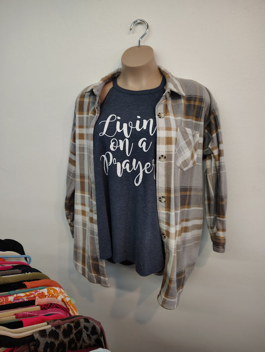 Maurices plaid shacket with pockets xxl