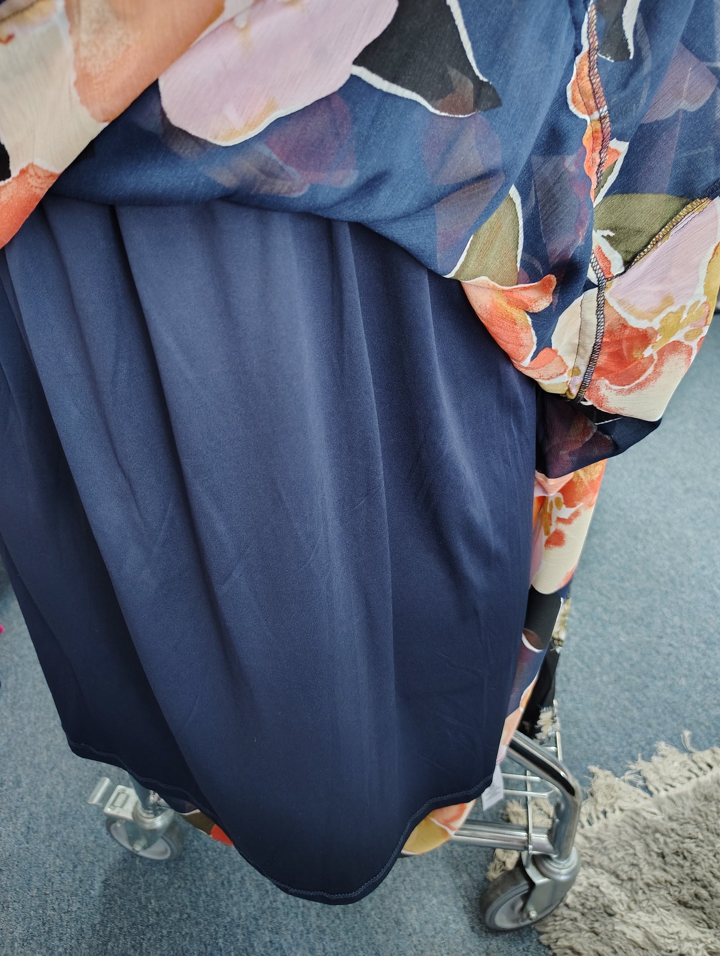 Maurices floral tiered maxi dress size 2x runs big