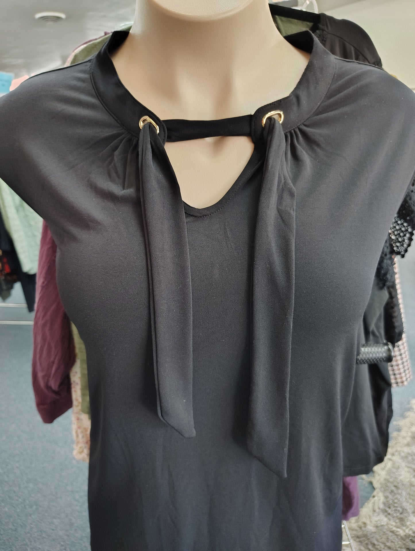 Liz Claiborne black NWT sleeveless secretary top size 5x