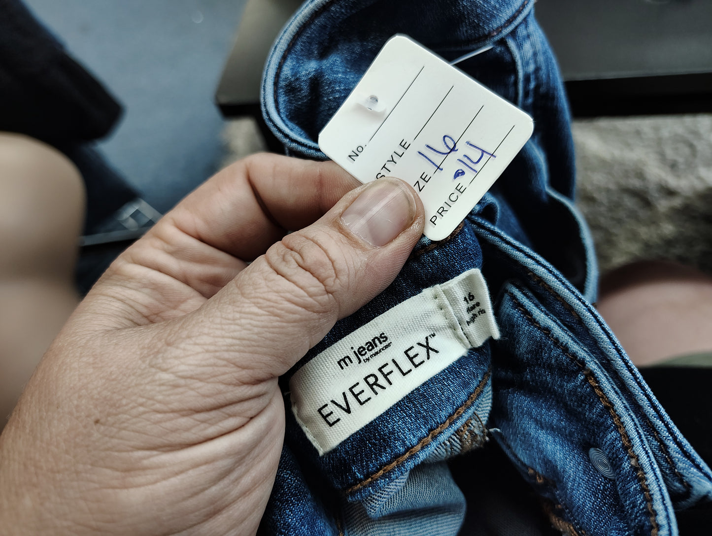 Maurices M Jeans Everflex high rise flare size 16