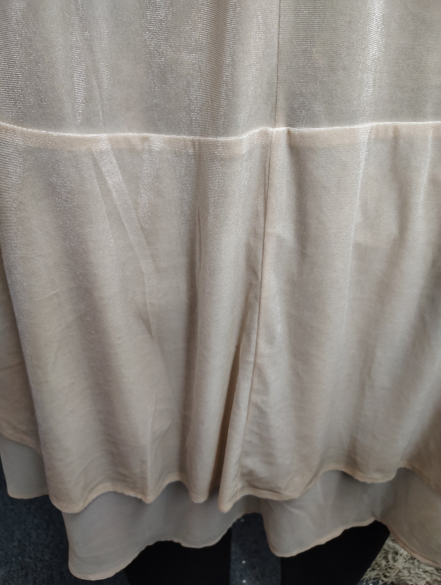 Kate & Mallory cream long velvet blazer jacket 1x