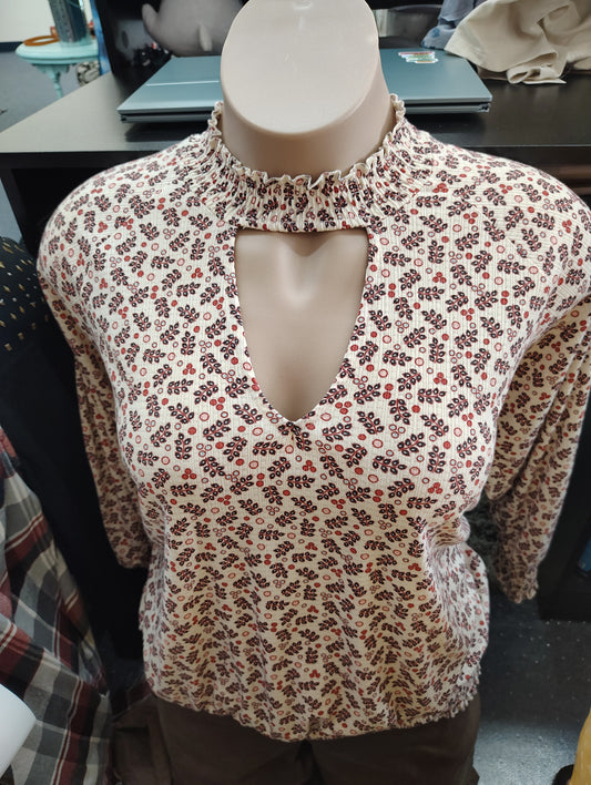 Torrid long sleeve floral top size 2x