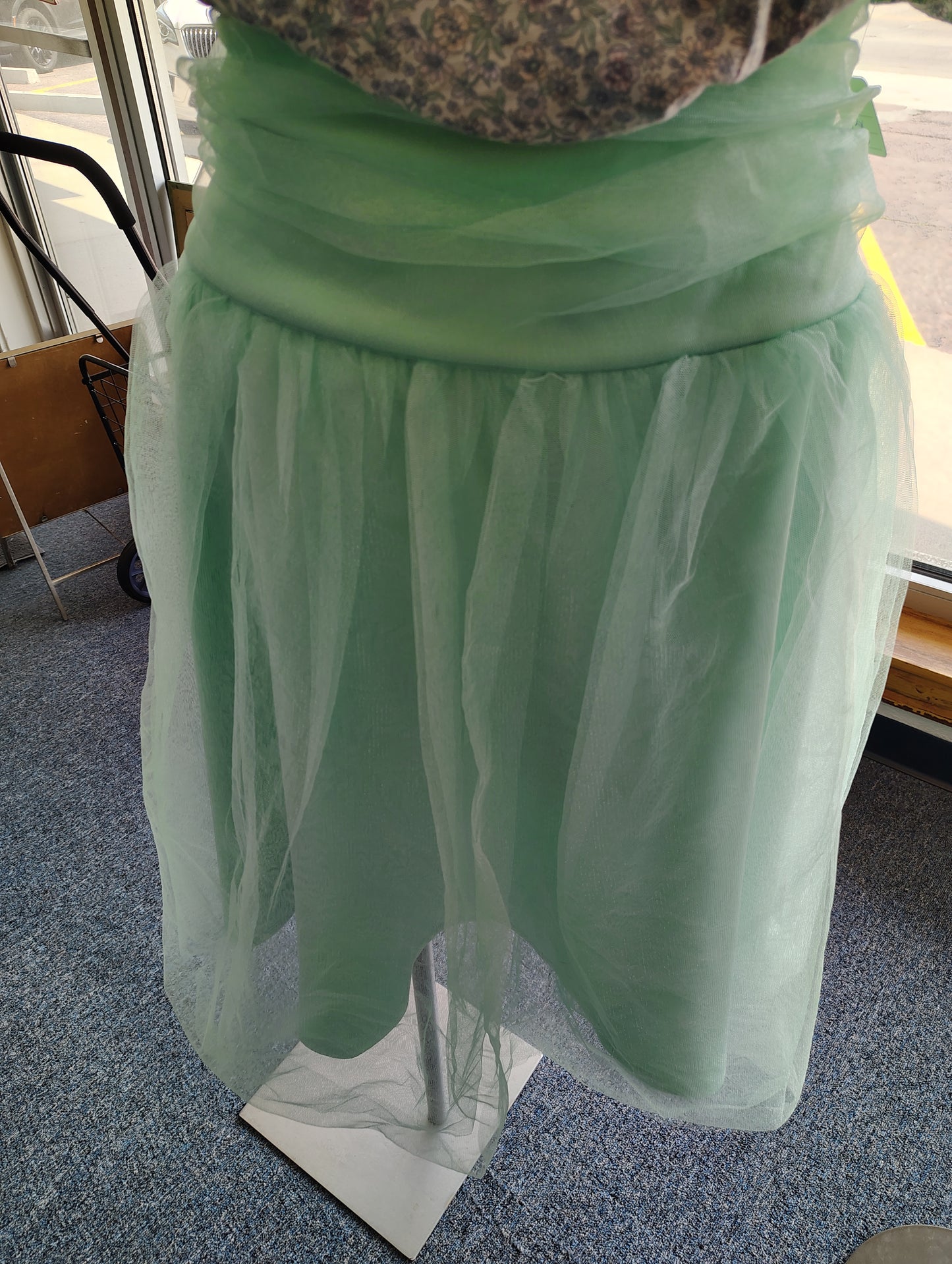 Seafoam green tulle mermaid skirt size 3x