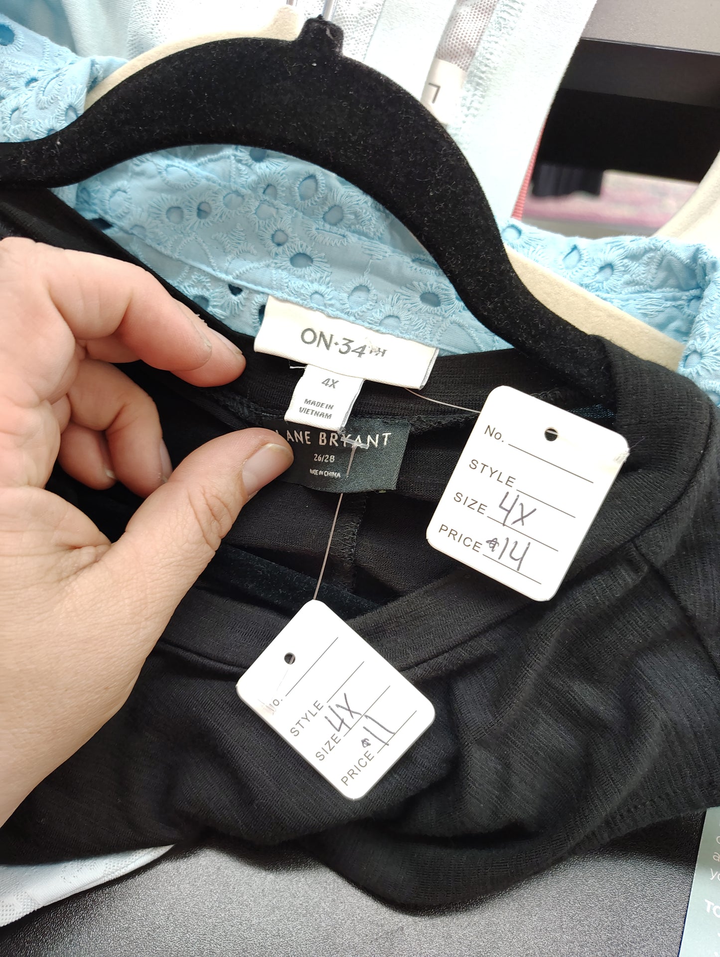 Lane Bryant black tank top size 4x