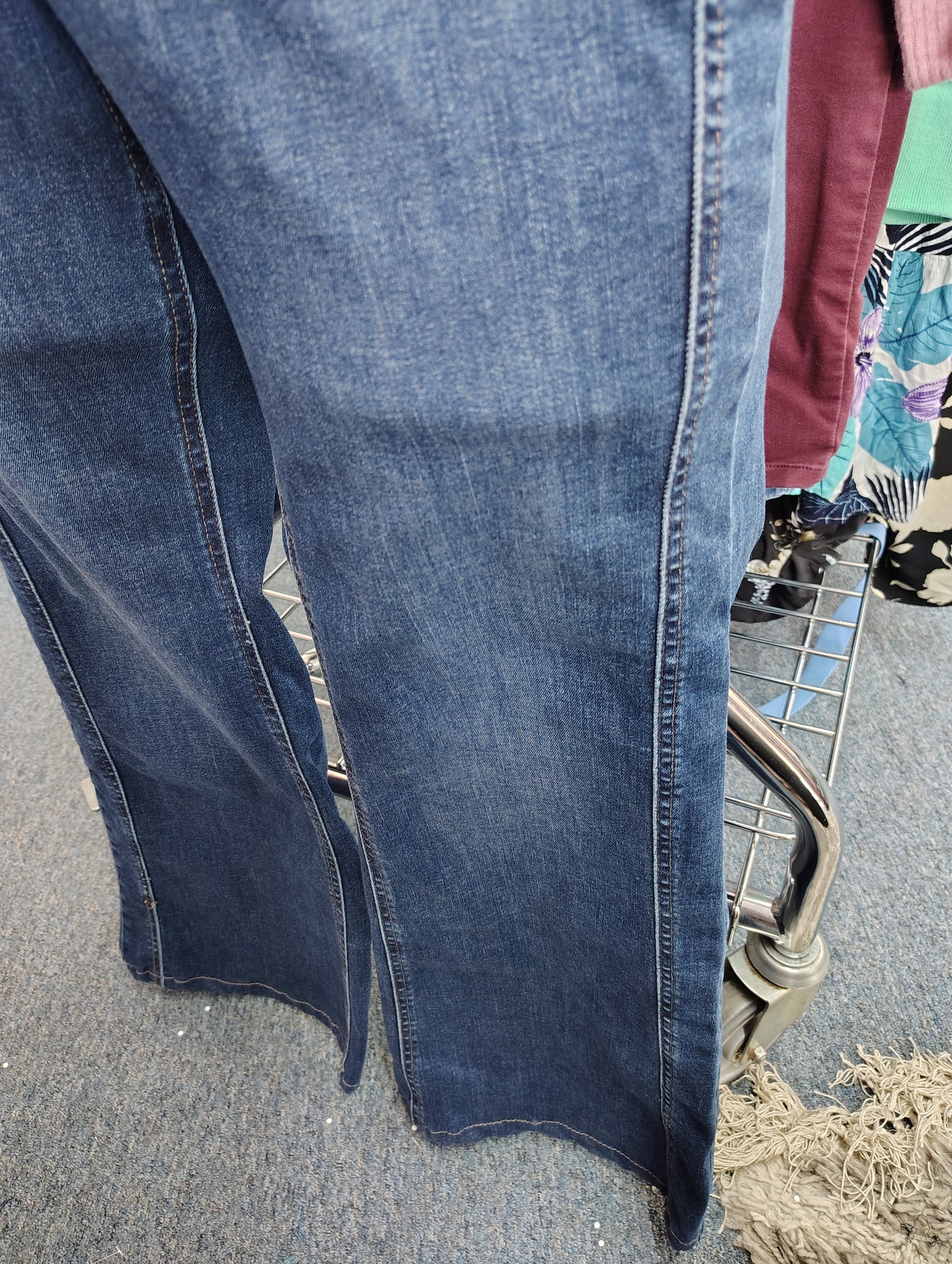 Maurices M Jeans high rise flare size 16