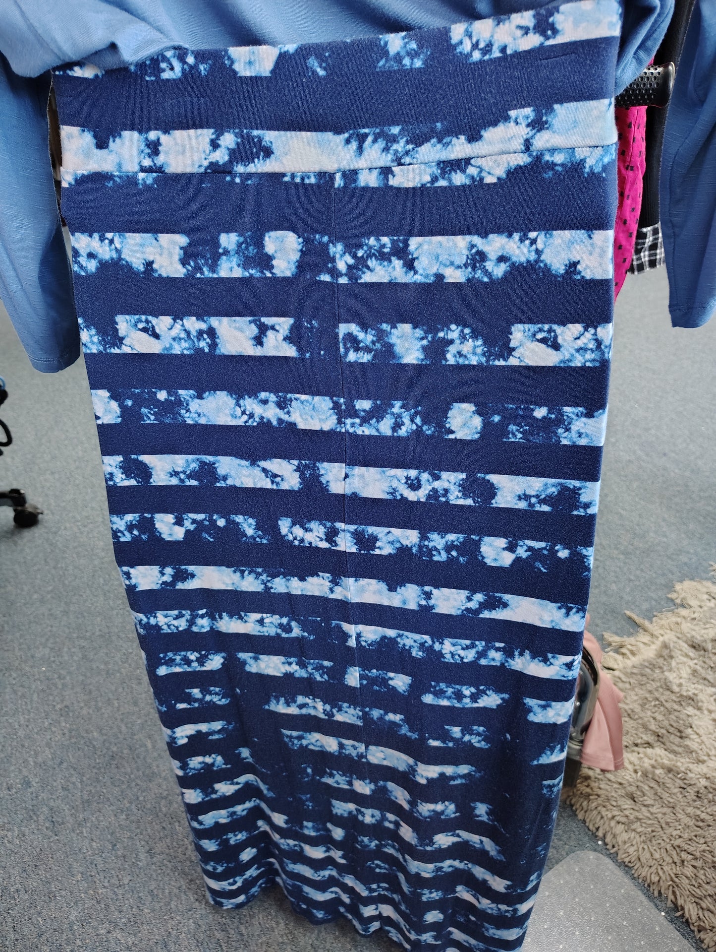 a.n.a. knit maxi skirt striped and tie dye size 2x