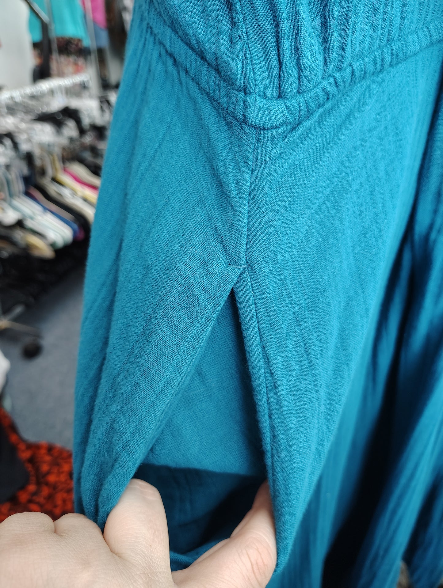 Time & Tru blue midi dress size xl