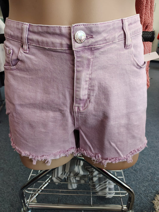 The Edit mid rise shorts in lilac purple size 20