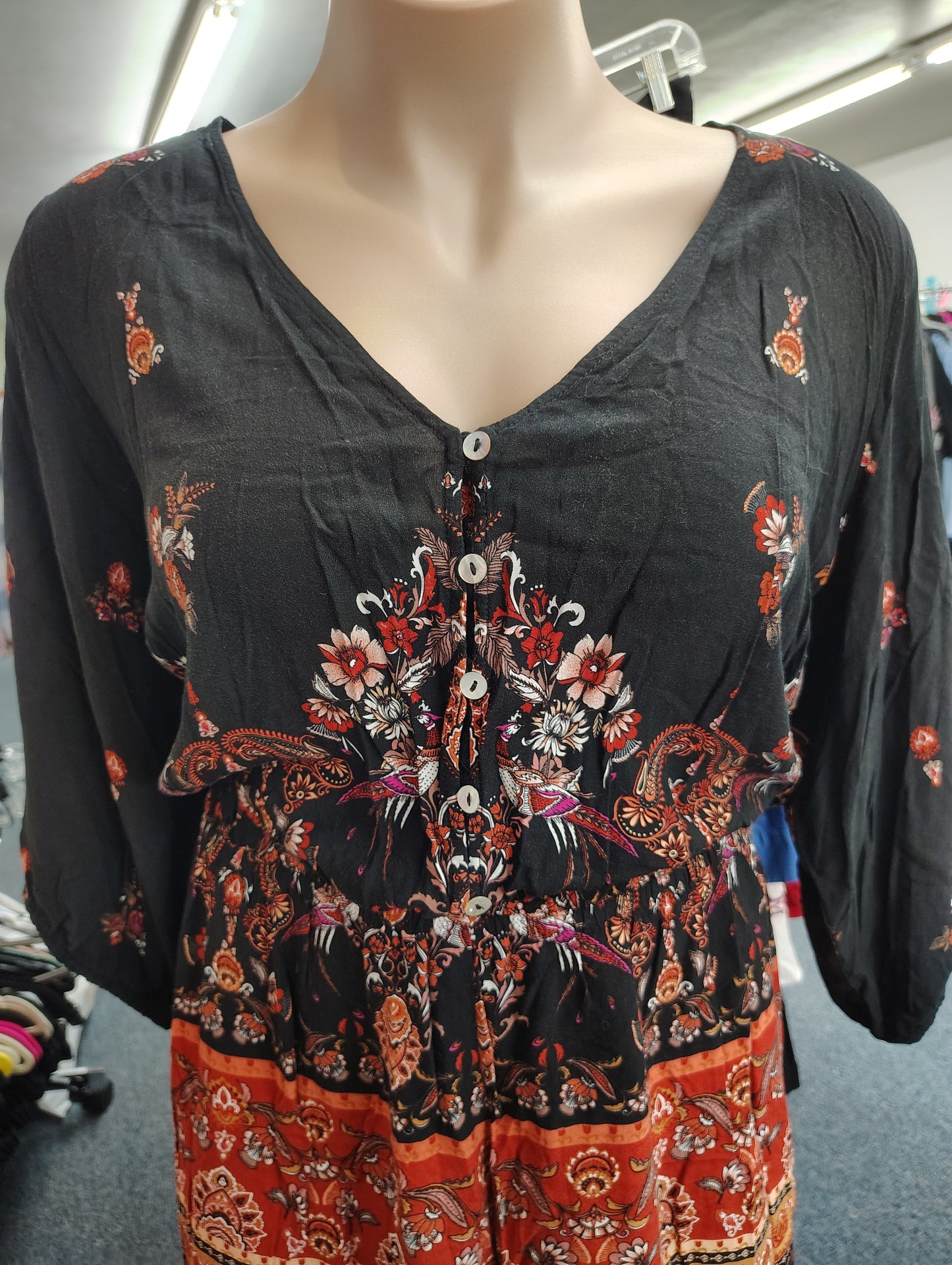 City Chic long sleeve floral romper size 3x 24